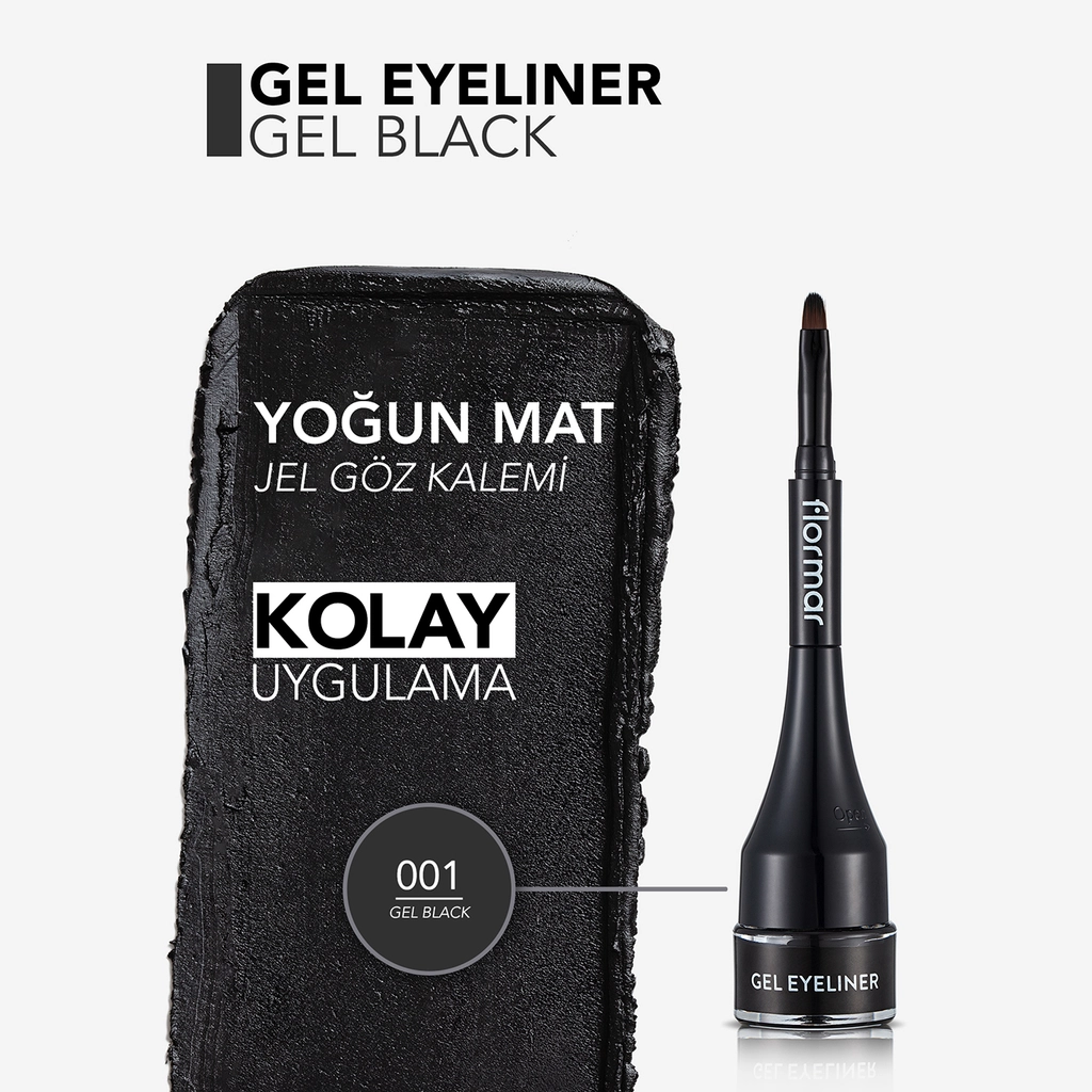 Flormar Gel Liquid Eyeliner Ge01 gel Black