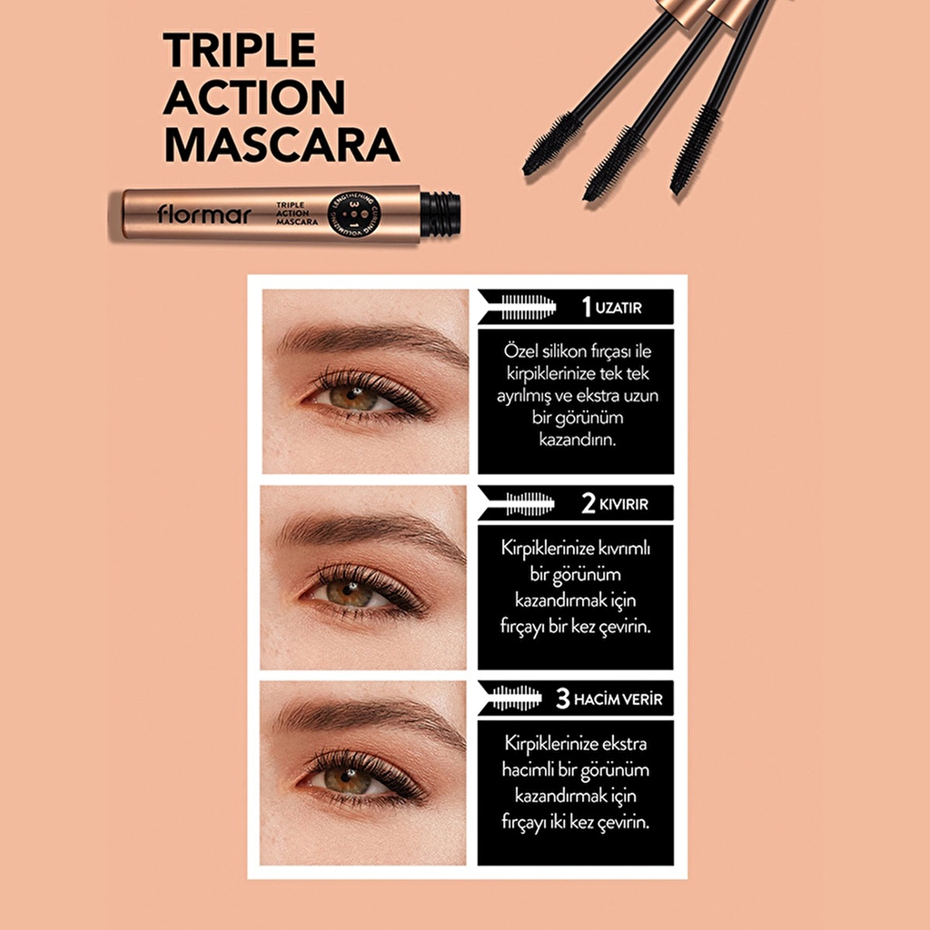 Flormar Triple Action Mascara