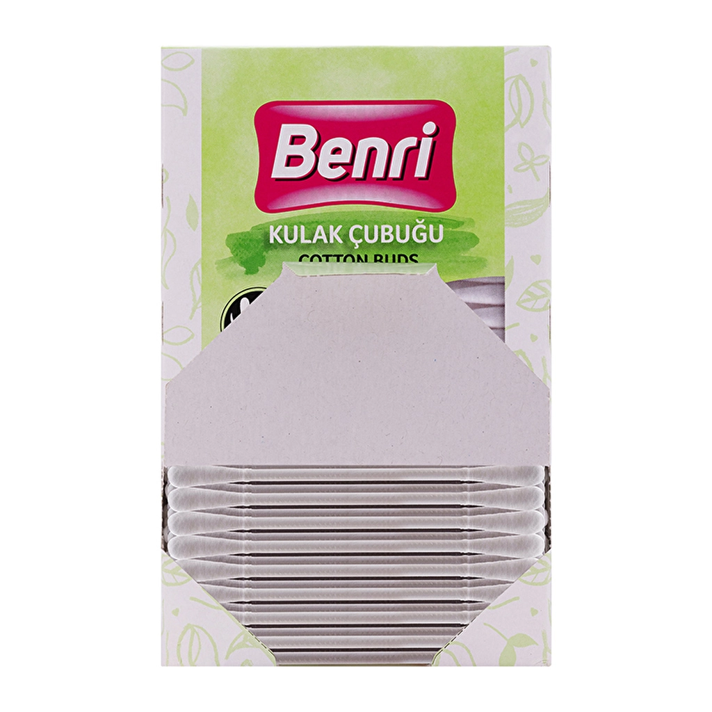 Benri Organic Cotton Ear Cleaning Sticks - 200 Pieces