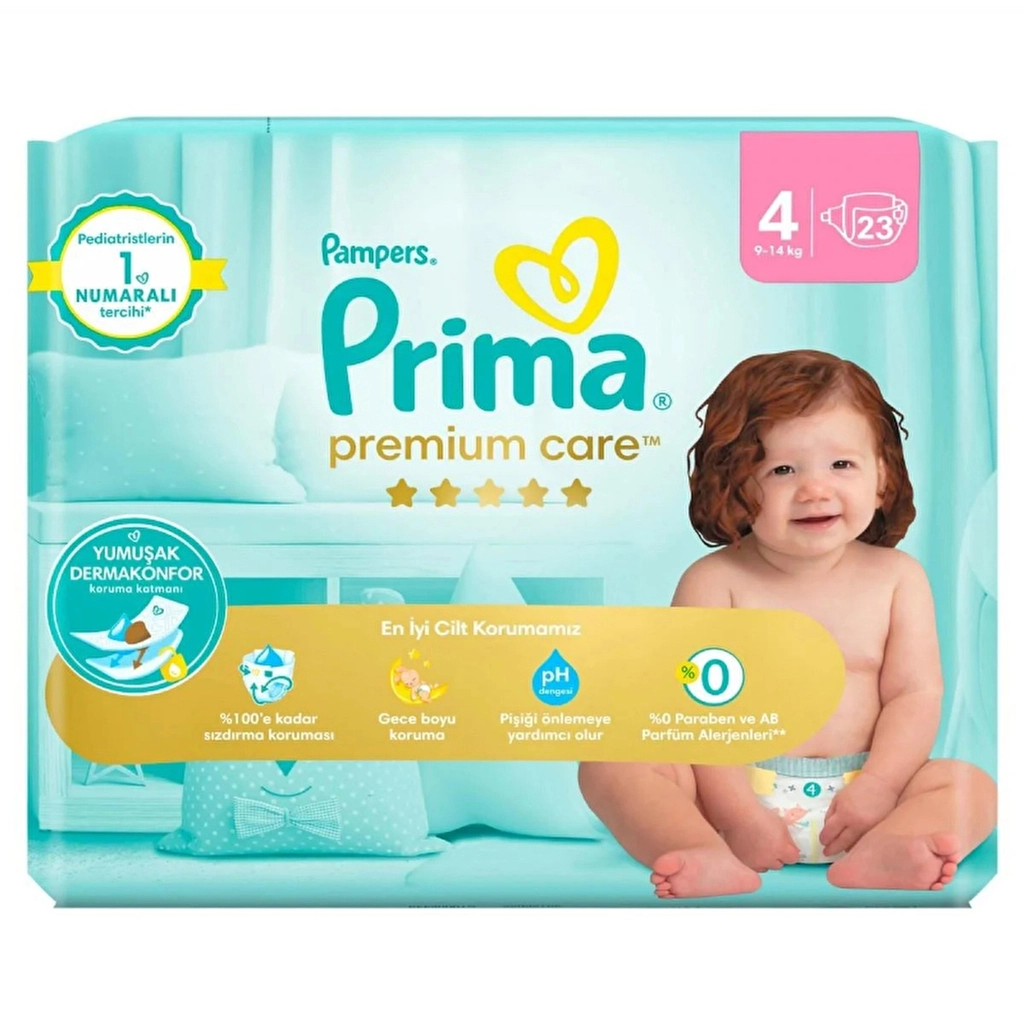 Prima Baby Diaper Premium Care Economic 4 Maxi 23's