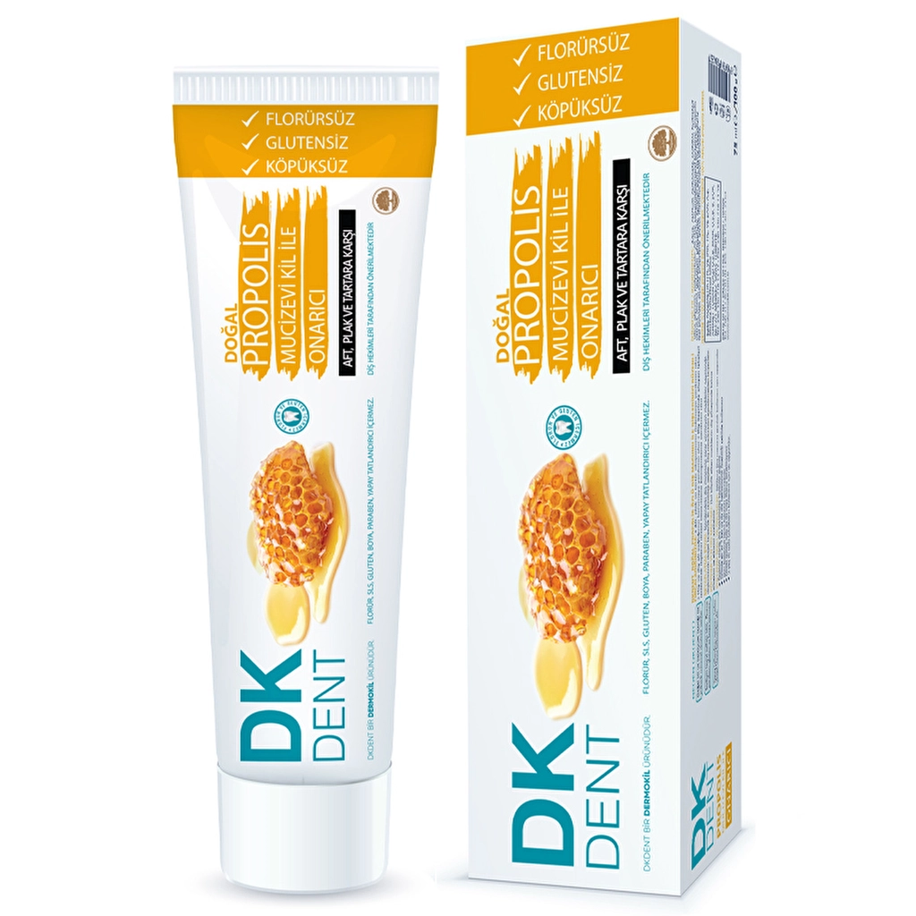 DK Dent Propolis Natural Toothpaste 75ml - Fluoride-Free Gums Care