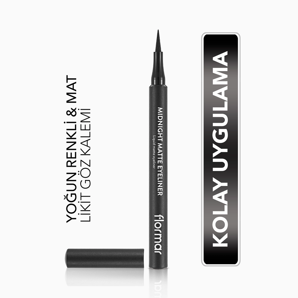 Flormar Midnight Matte Eyeliner Schwarz