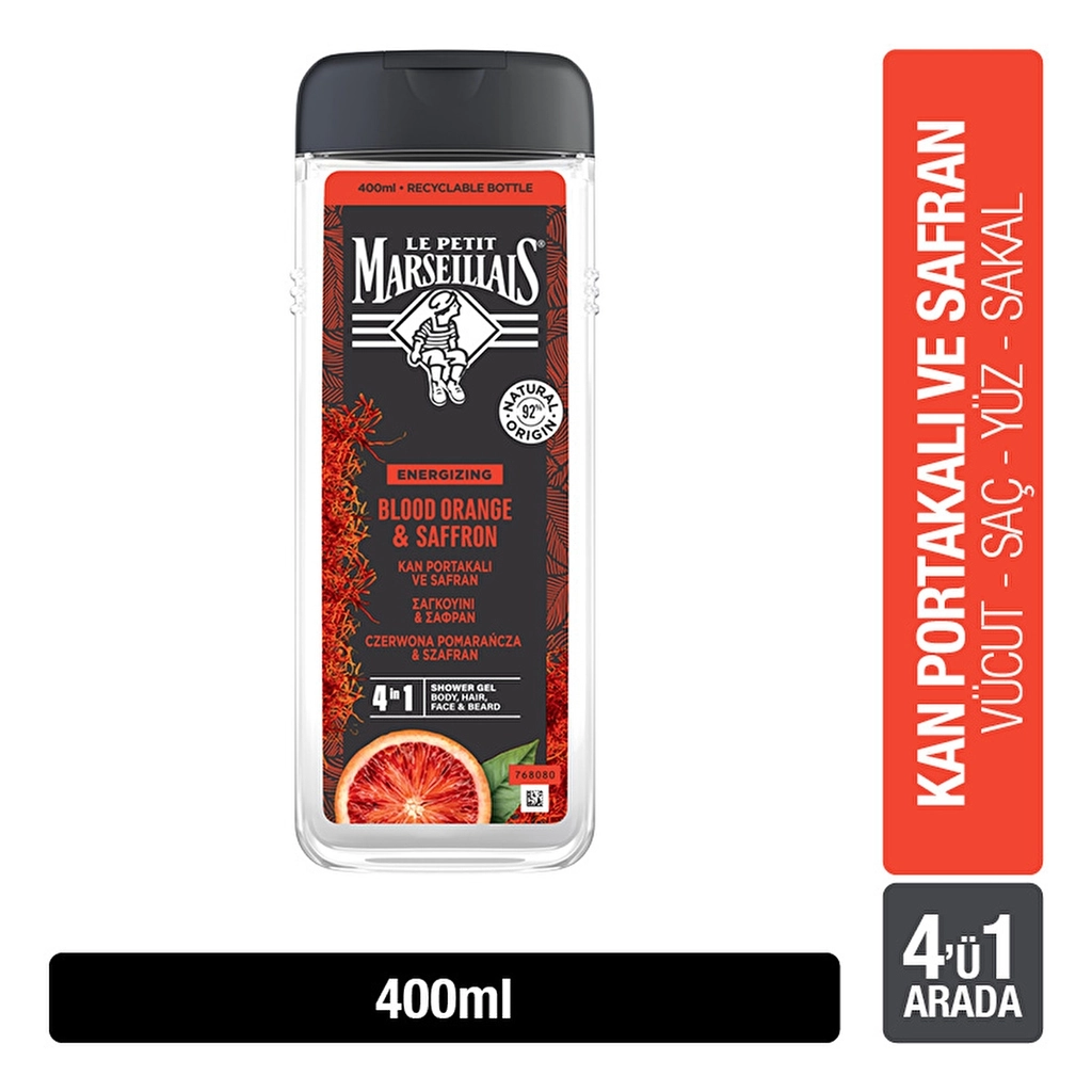 Le Petit Marseillais Shower Gel Orange & Saffron 400 ml