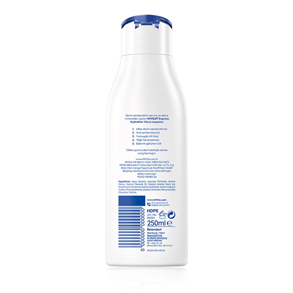 Лосьон для тела Nivea Экспресс Увлажнение 250 мл
