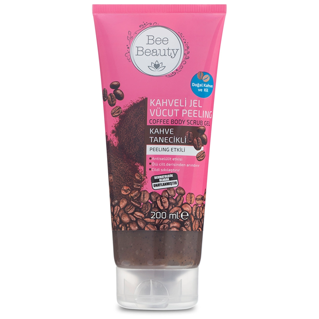 Bee Beauty Coffee Gel Body Peeling 200ml - Exfoliate & Tighten