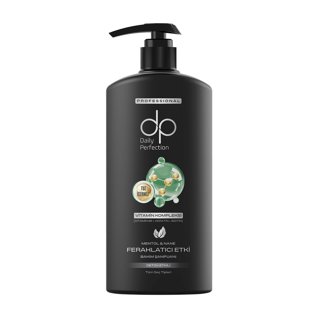 Dp Daily Perfection Menthol Shampoo 425ml - Salt-Free, Keratin, Biotin