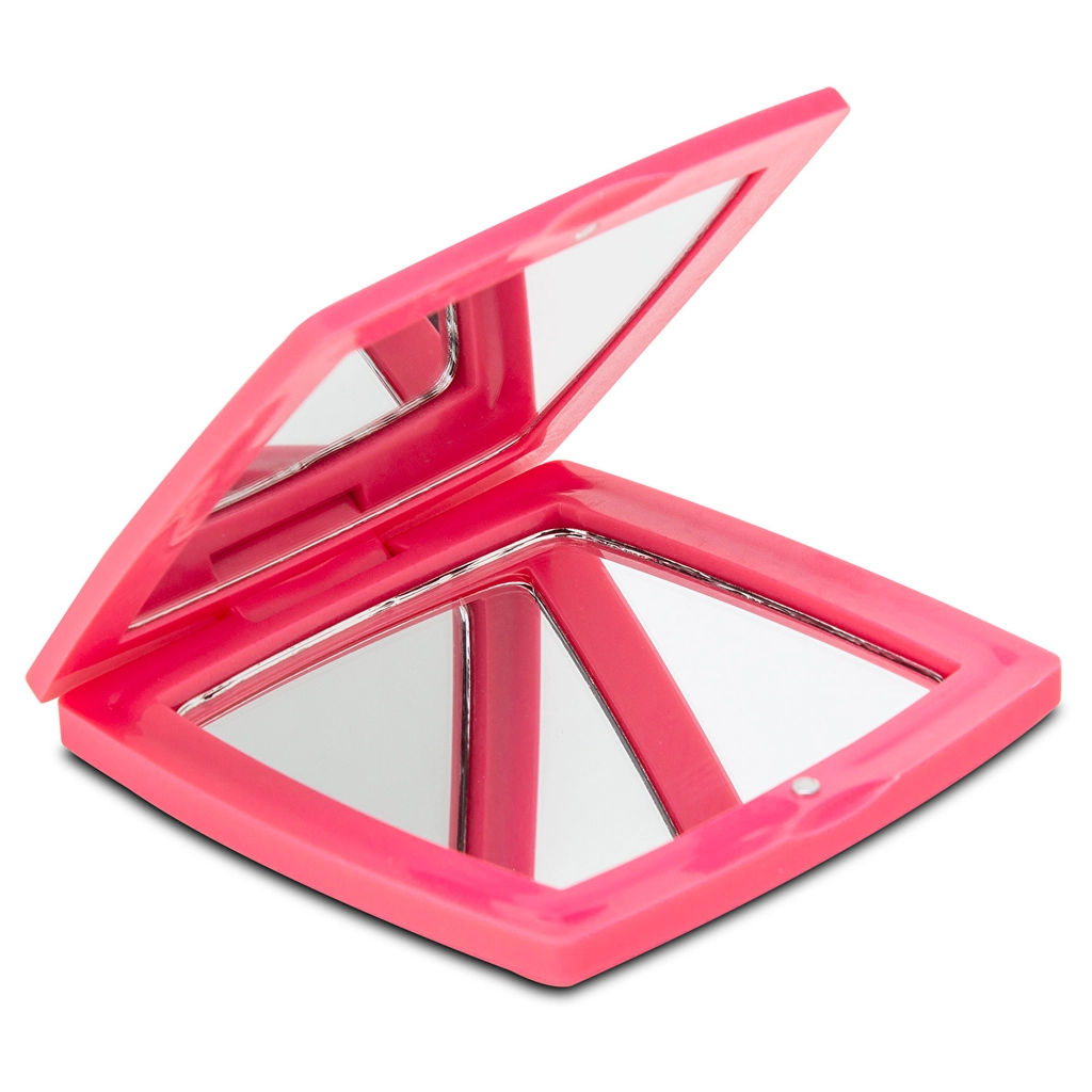 Eklips Pink Taschen spiegel mit Vergrößerungsfunktion