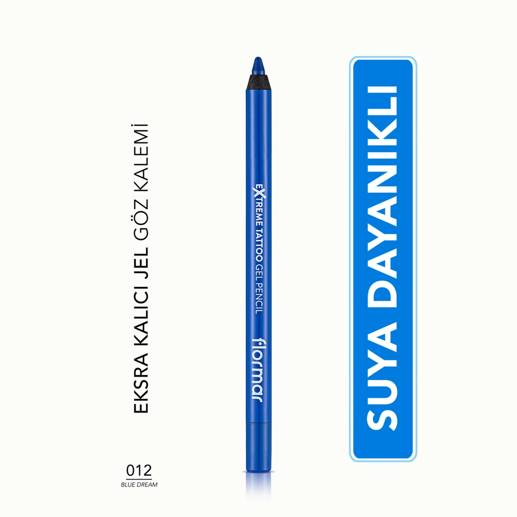 Flormar Extreme Tattoo Waterproof Gel Eyeliner - Blue Dream