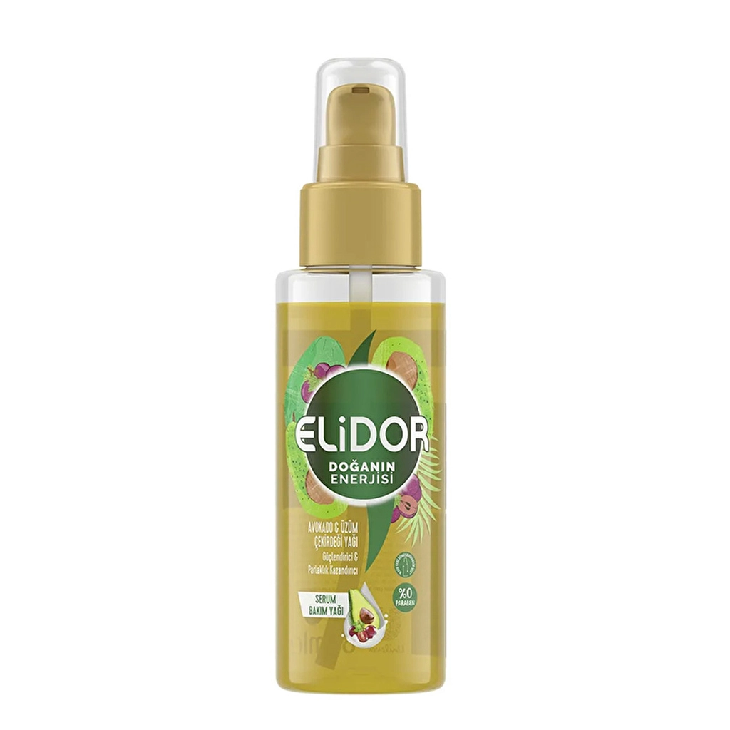 Elidor Avocado &amp; Grape Seed Hair Serum 80ml - Nourish &amp; Repair
