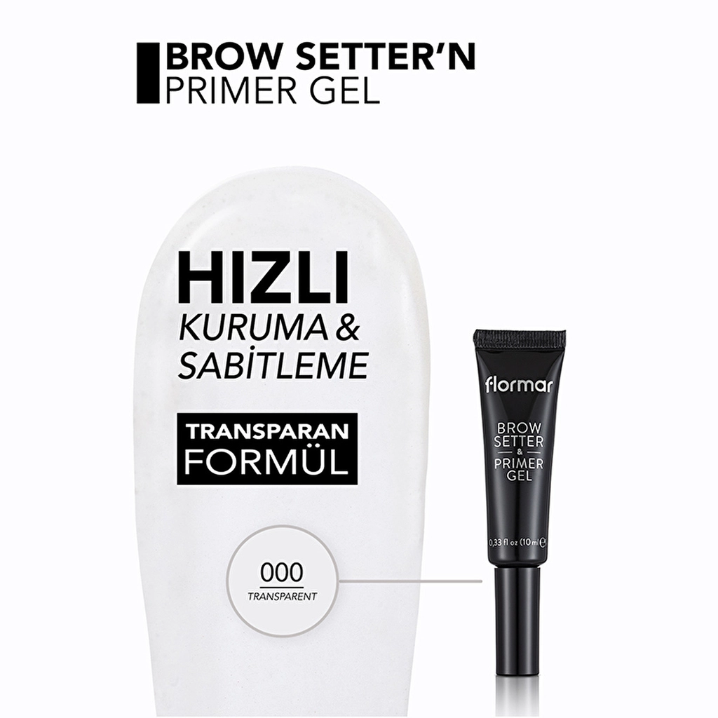 Flormar Brow Setter & Primer Gel - Flawless Eyebrow Base