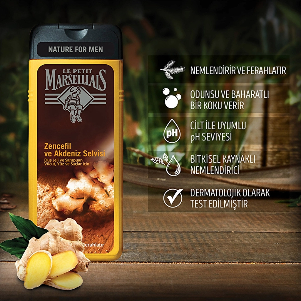 Le Petit Marseillais Shower Gel Ginger &amp; Mediterranean Cypress 400 ml