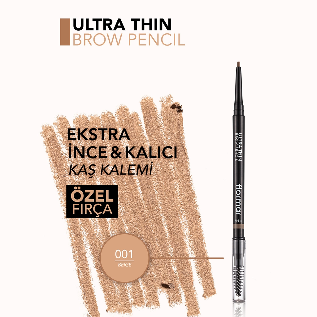 Flormar Ultra Dünner Augenbrauenstift - Lift &amp; Define, Nr. 001