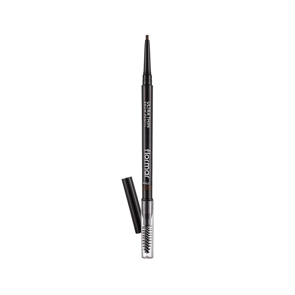 Flormar Ultra Thin Eyebrow Pencil 003 Brown with Brush
