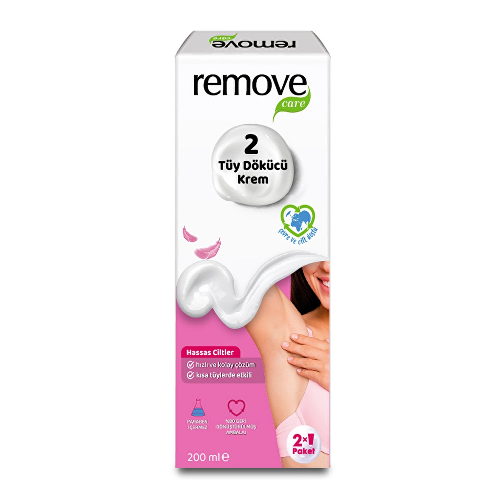 Remove Hair Removal Cream Sensitive Skin 2x100 ml