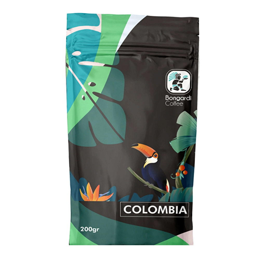 Bongardi Colombian Suprema Coffee Beans 200g - Aromatic & Sweet