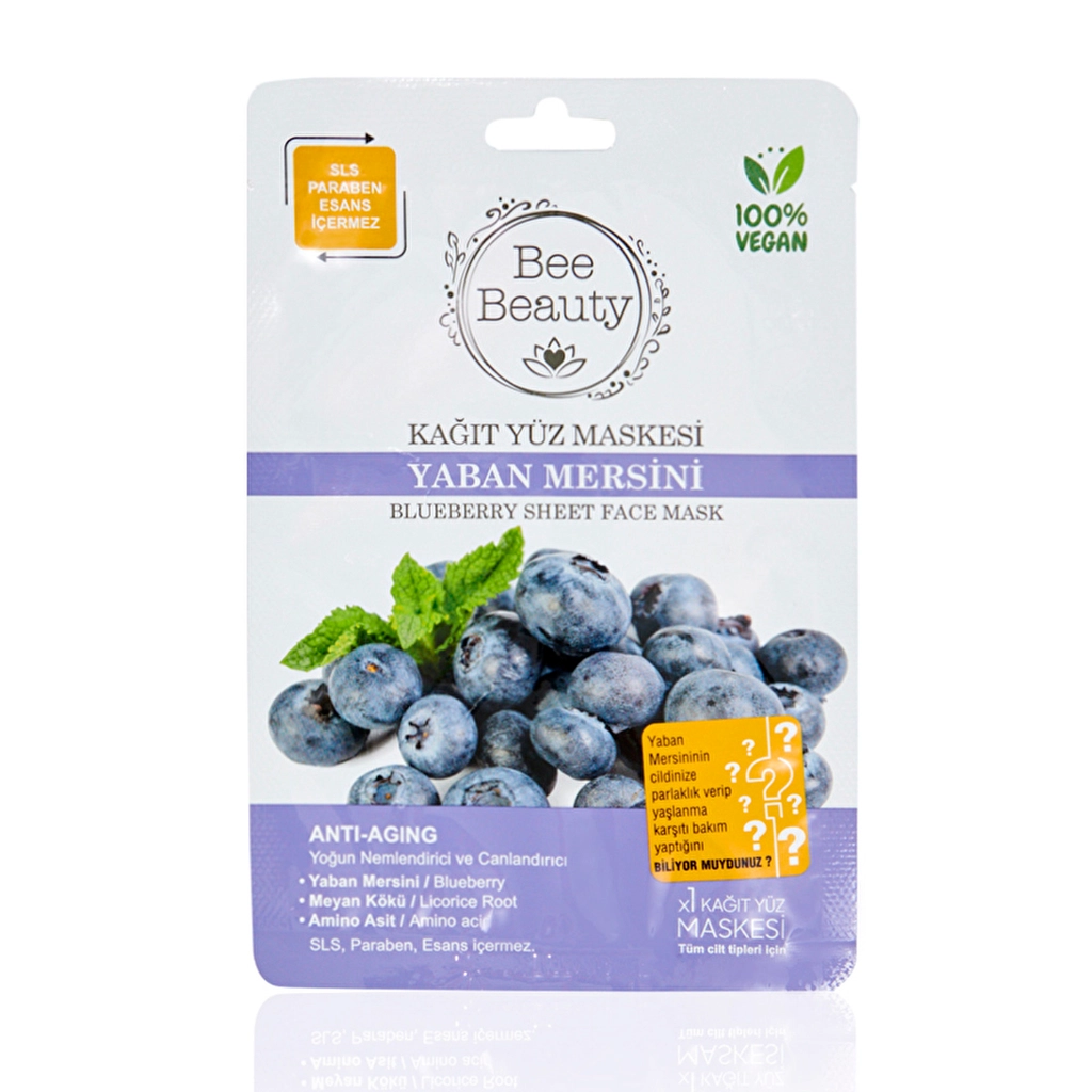 Bee Beauty Superfood Blueberry Hydrating Sheet Mask - Anti-Aging
