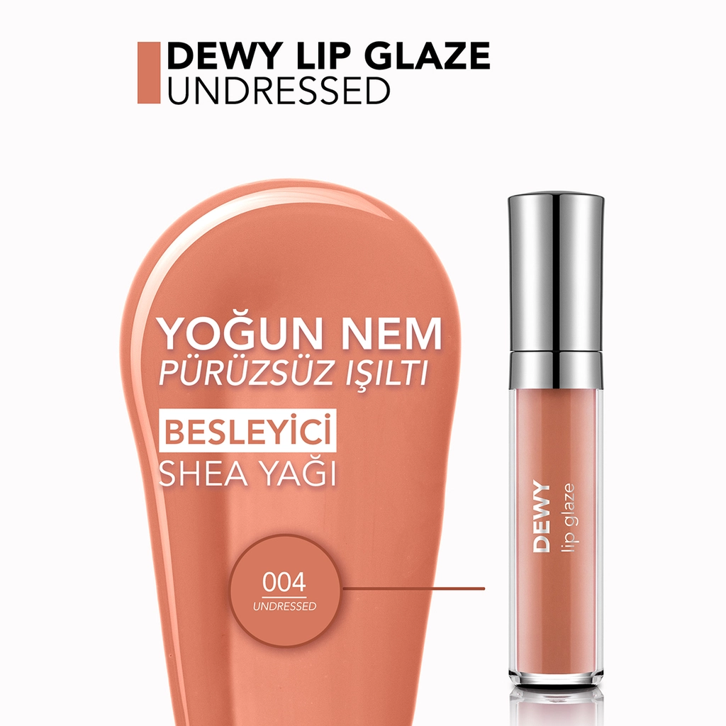 Flormar Dewy Lip Glaze Gloss - No. 004 Moisture & Shine