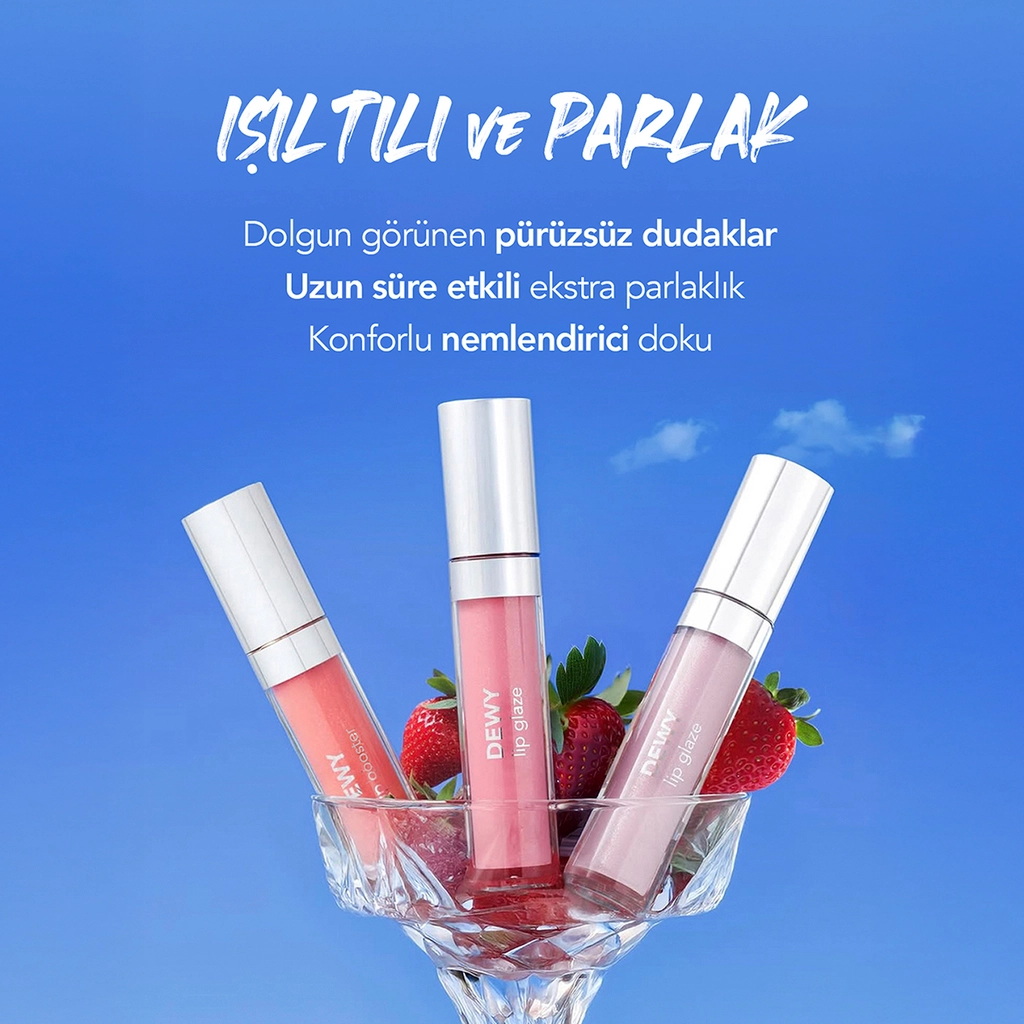 Flormar Dewy Lip Glaze Gloss No. 16 - Hydrating Shine &amp; Color