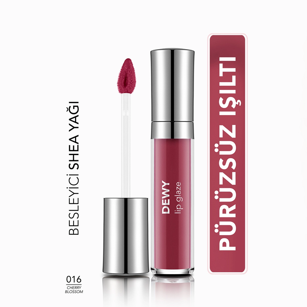 Flormar Dewy Lip Glaze Gloss No. 16 - Hydrating Shine & Color