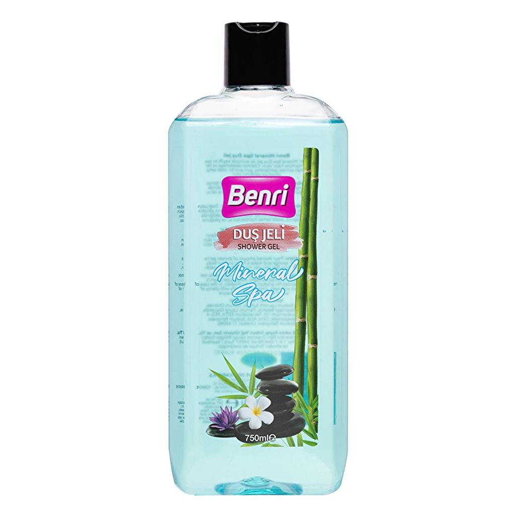 Benri Mineral Spa Shower Gel 750ml - Refreshing Skin Cleanser