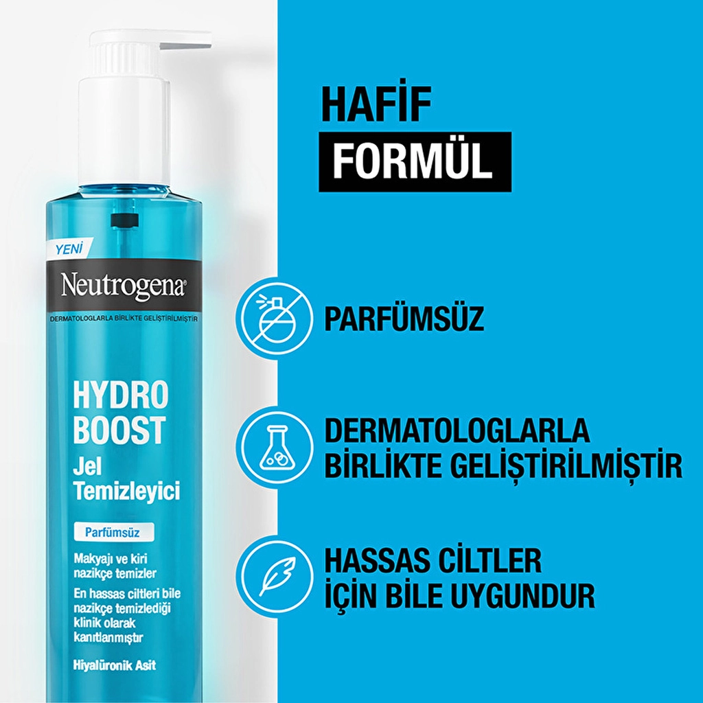 Neutrogena جل منظف نيوتروجينا هيدرو بوست غير معطر 200 مل