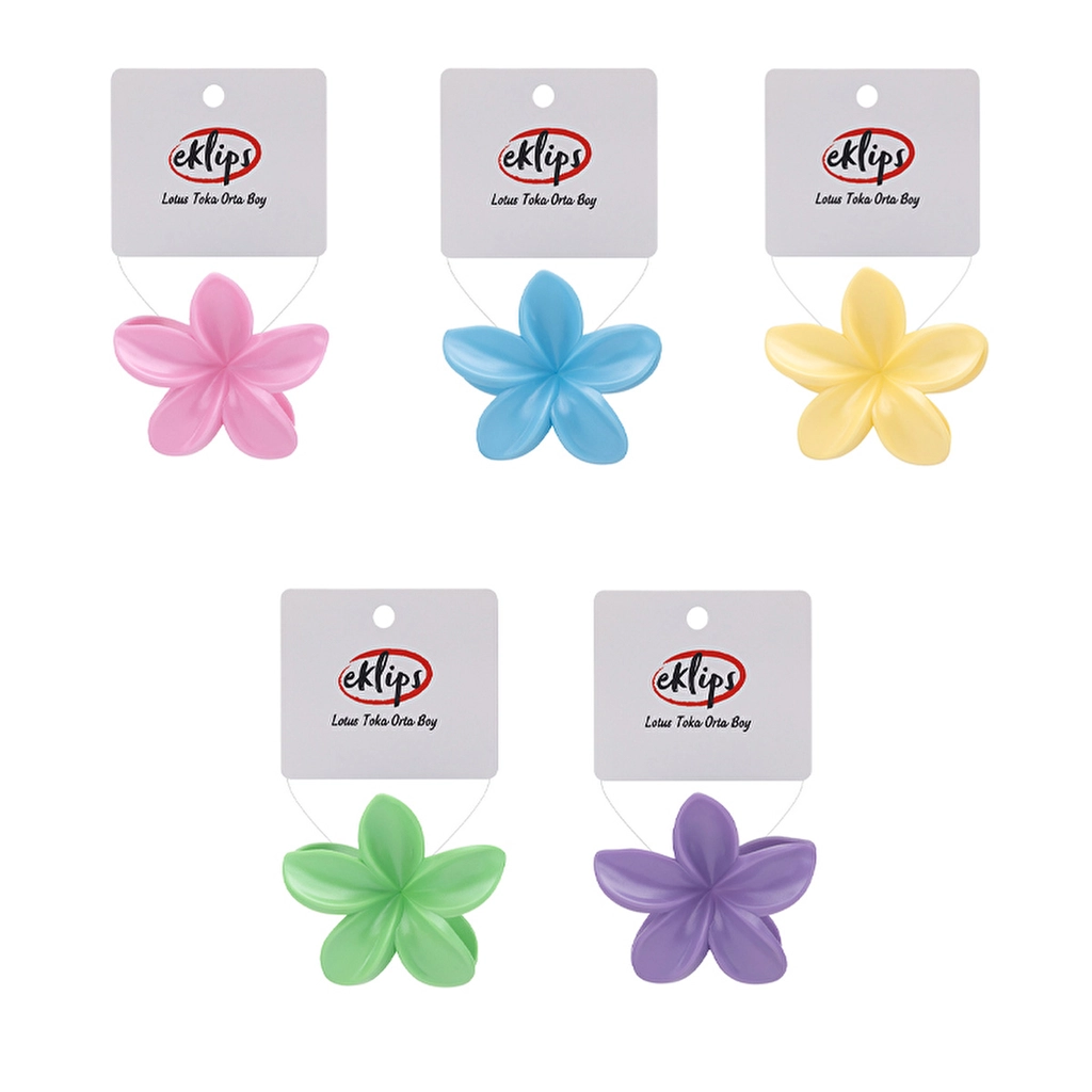 Eklips Lotus Buckle Medium - Elegant Hair Accessory (Assorted)