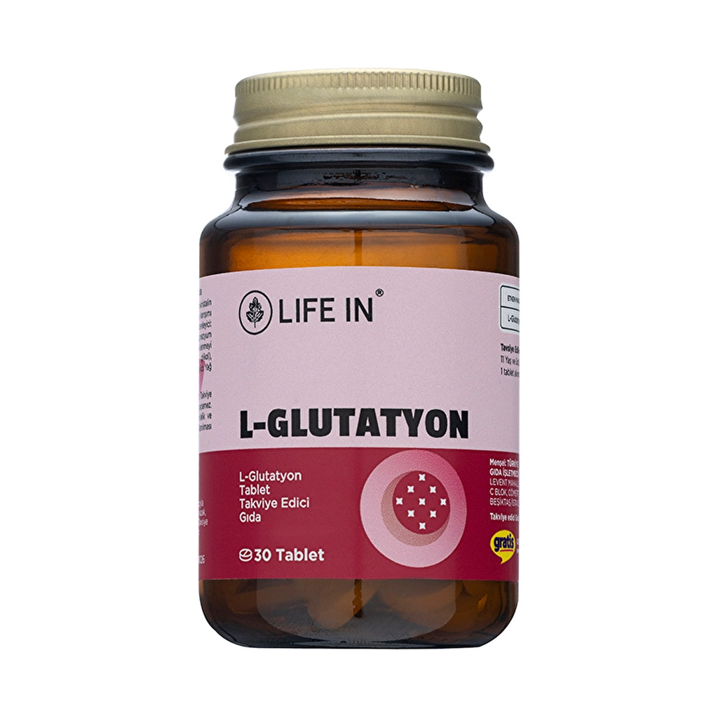 Life In Glutathione 30 Tablets - Antioxidant Support & Health Boost
