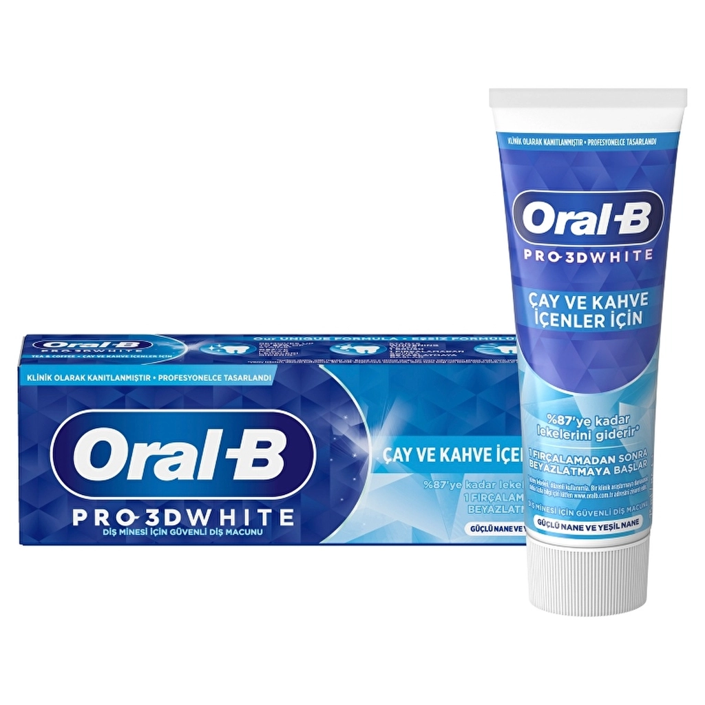 Oral-B Toothpaste Pro 3D White For Tea and Coffee Drinkers 75 ml