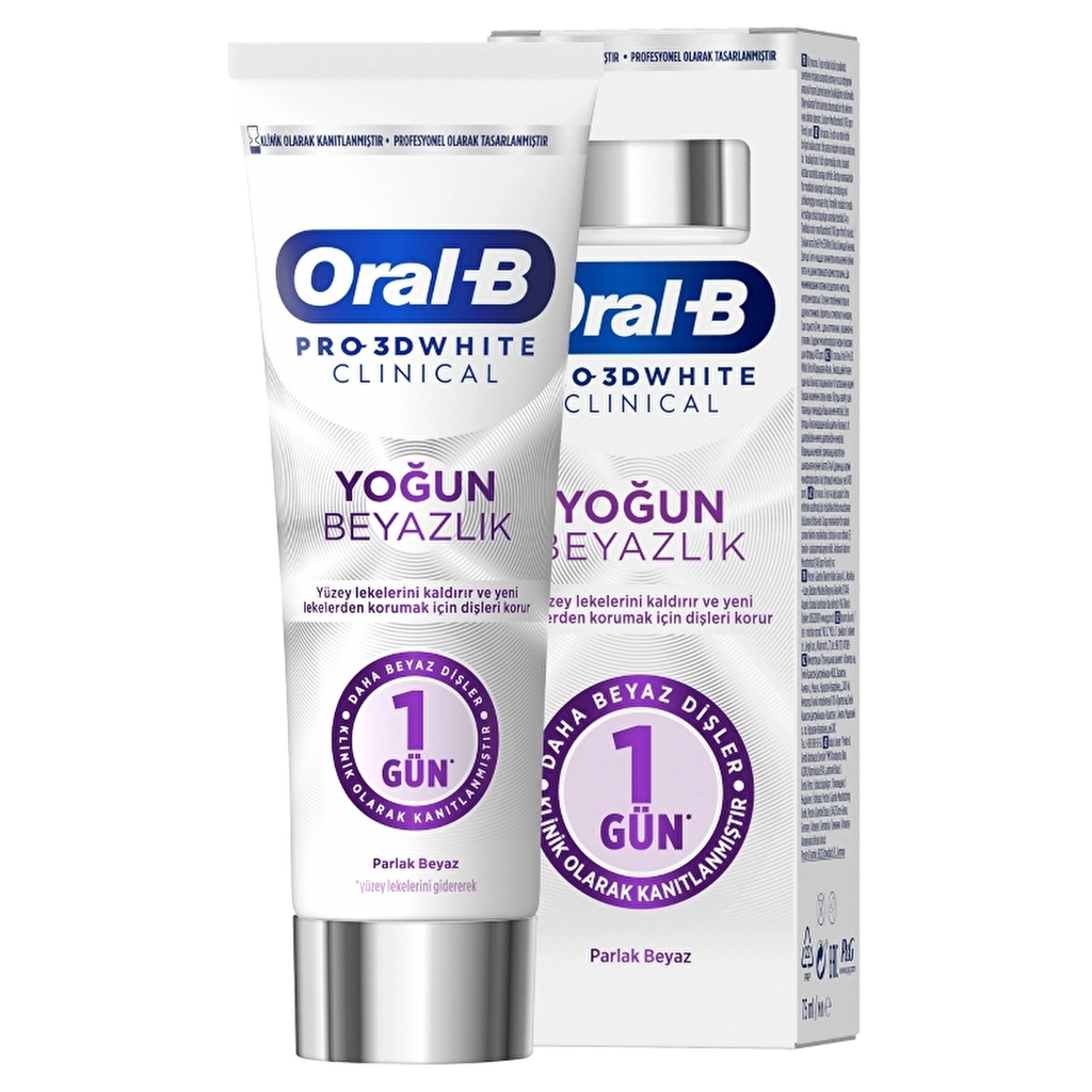 معجون أسنان أورال-بي برو 3D وايت كلينيكال برايت وايتنس 75 مل Oral-B