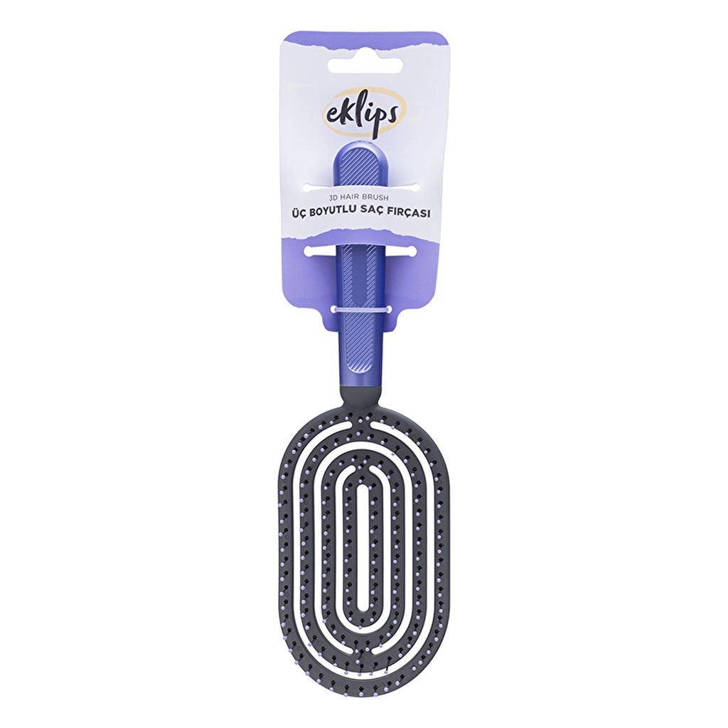 Eklips 3D Hair Brush - Gentle Detangling, Ergonomic Design