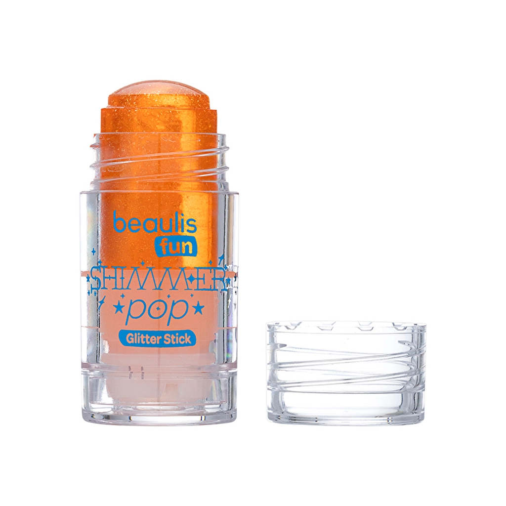 Beaulis Fun Shimmer Pop Face &amp; Body Highlighter 202 Orange Pop