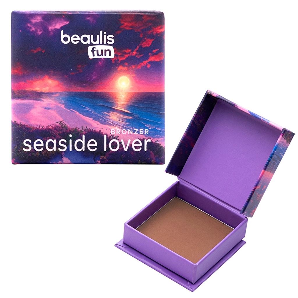 Beaulis بودرة برونزر سيسايد لوفر من بيوليس، لون 103، موكا غامق، متوهج
