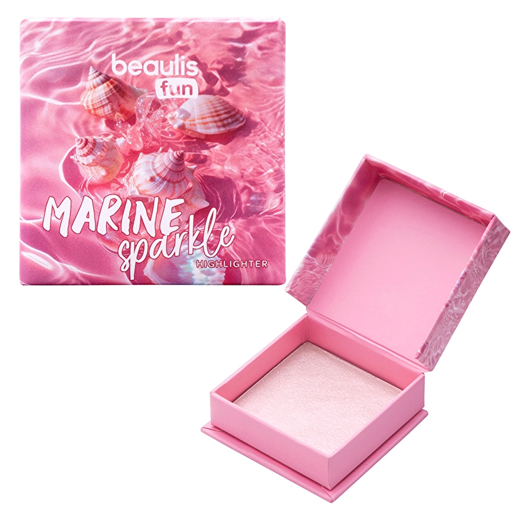 Beaulis Marine Sparkle Powder Illuminator - Rose Radiance Glow
