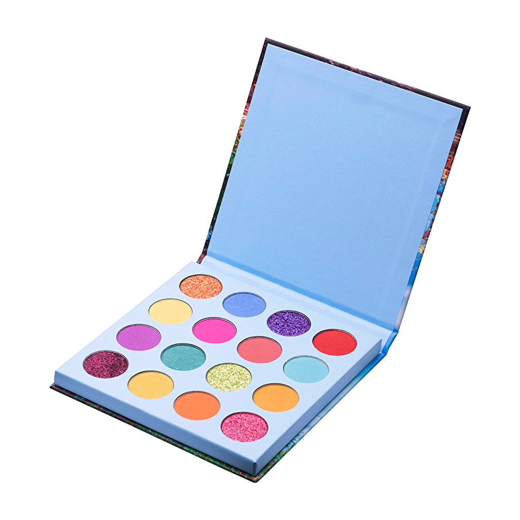 Beaulis Magical Fair 16-Pack Eyeshadow Palette - Rainbow Shades