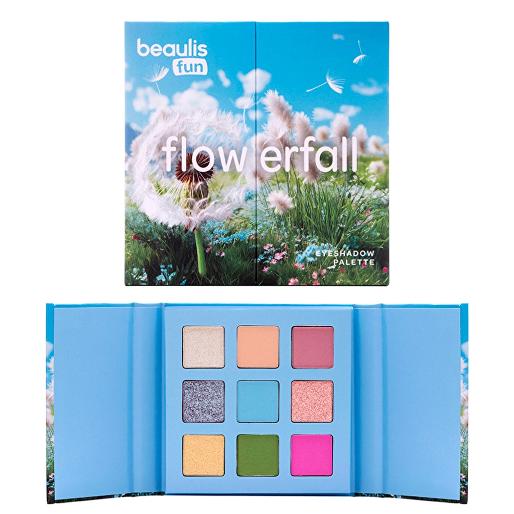 Beaulis Fun Flowerfall 9-Piece Eyeshadow Palette - Crystal Bloom