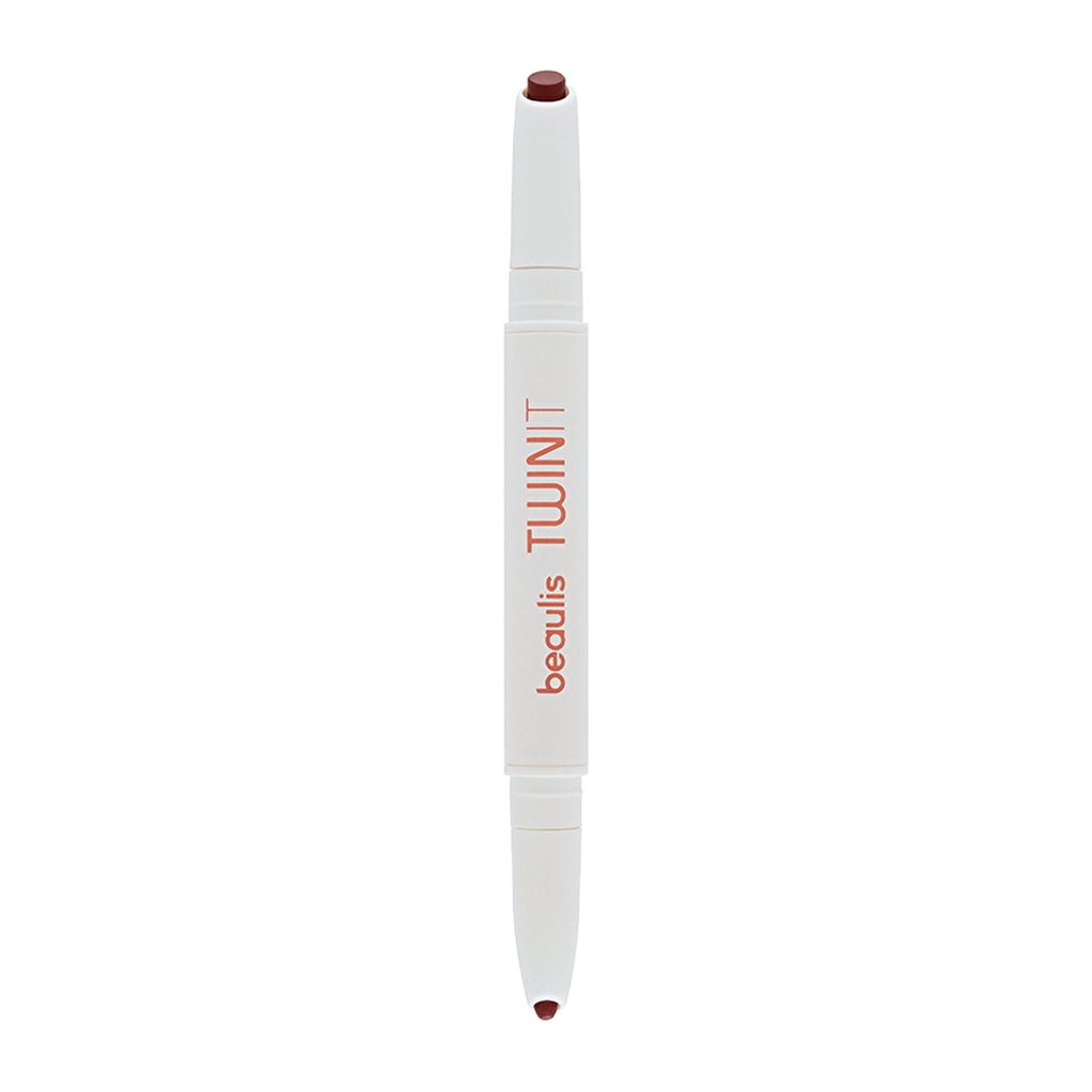Beaulis Twin It Double-Sided Lipstick &amp; Pencil - Dark Salmon