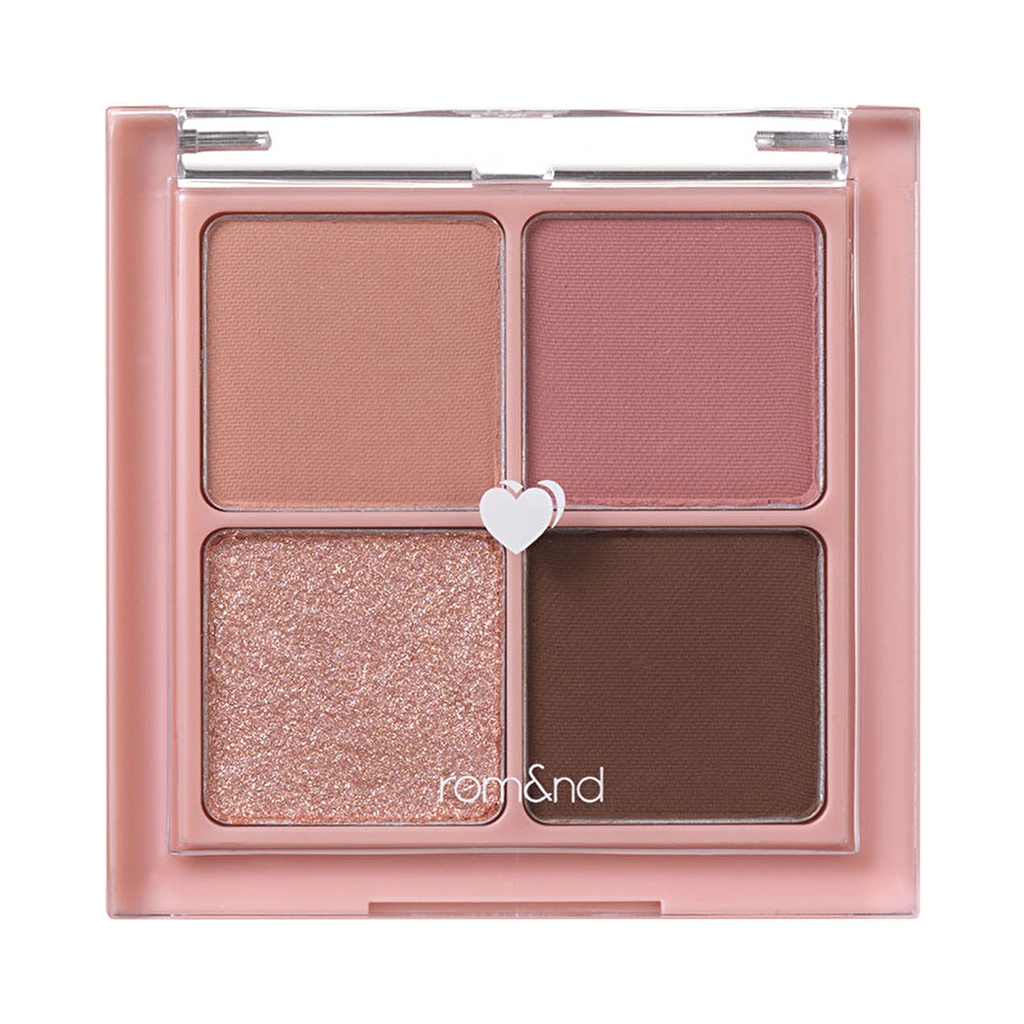 rom&nd Better Than Eyeshadow Palette 02 Dry Rose - Long-Lasting, Pigmented Shades