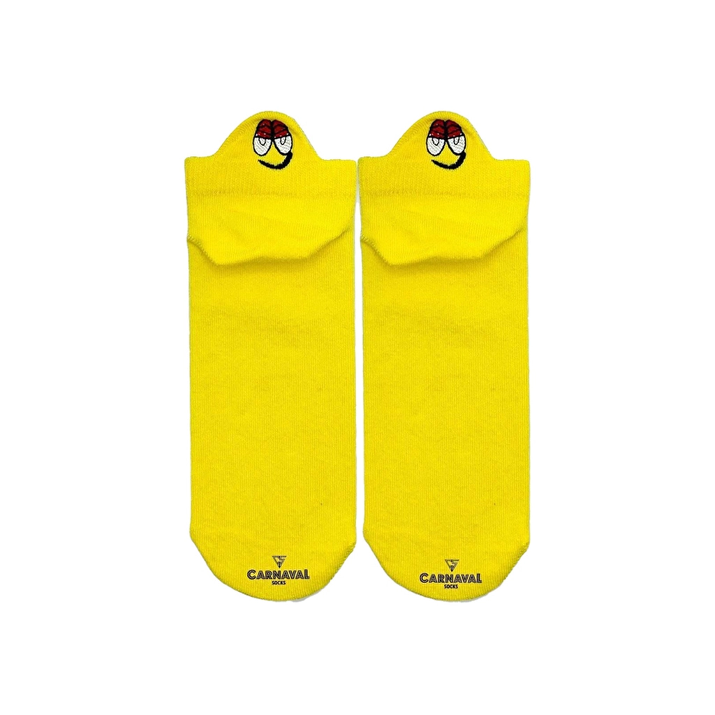 Carnaval Emoji Sports Booties Socks Set - 8-Piece Cotton Blend