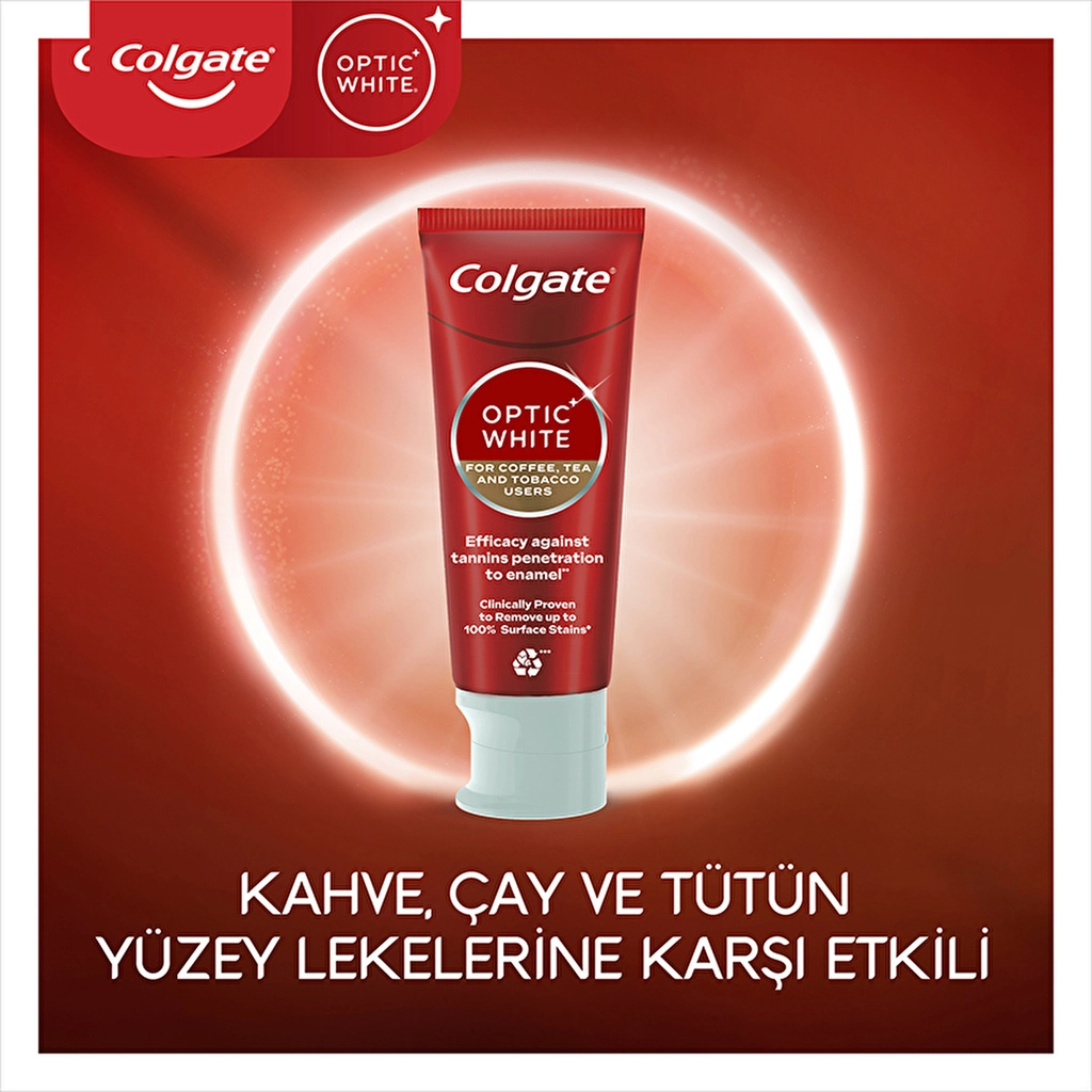 Зубная паста Colgate Optic White для удаления пятен от кофе и чая 75 мл