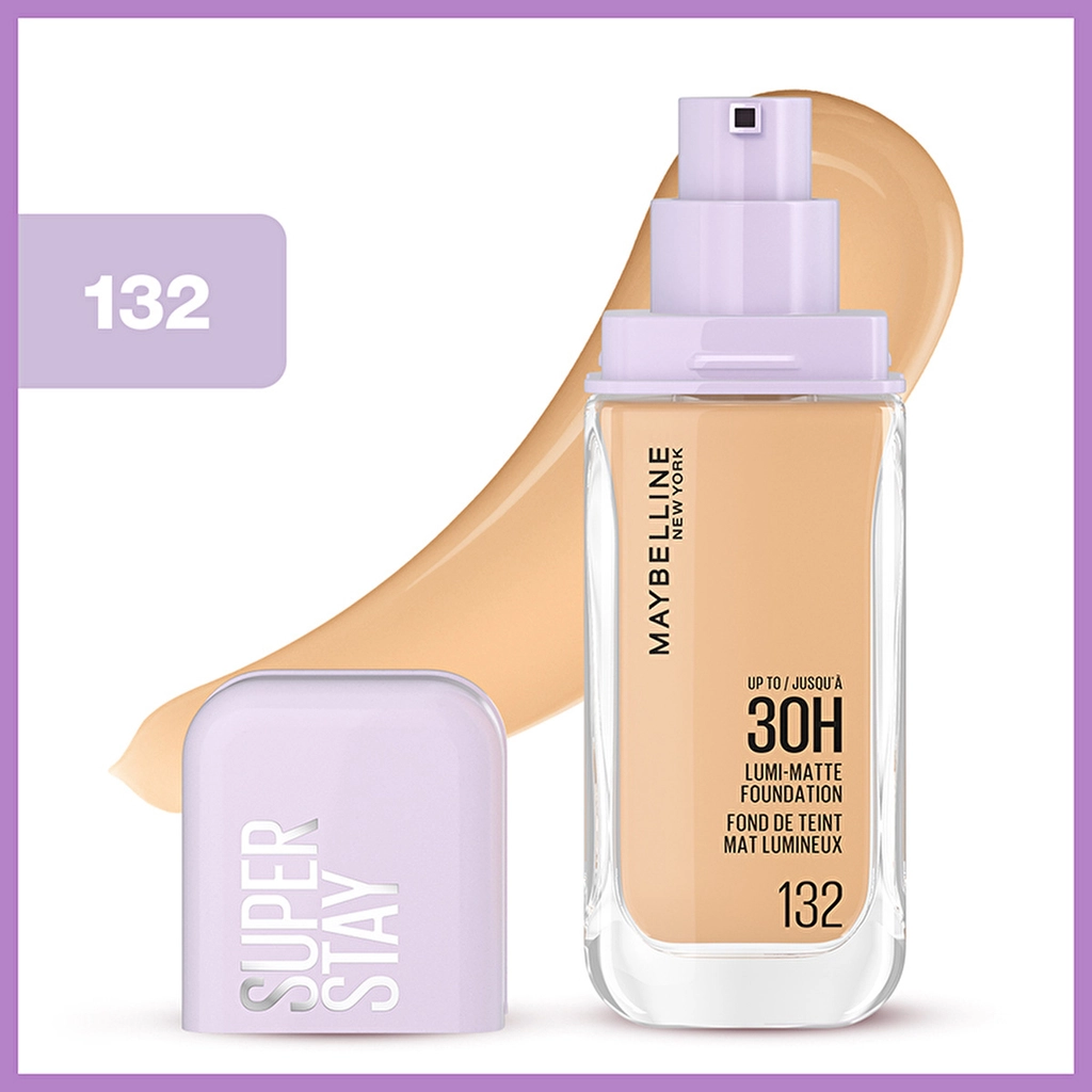 Maybelline كريم أساس سوبر ستاي لومي مات من مايبيلين نيويورك 132