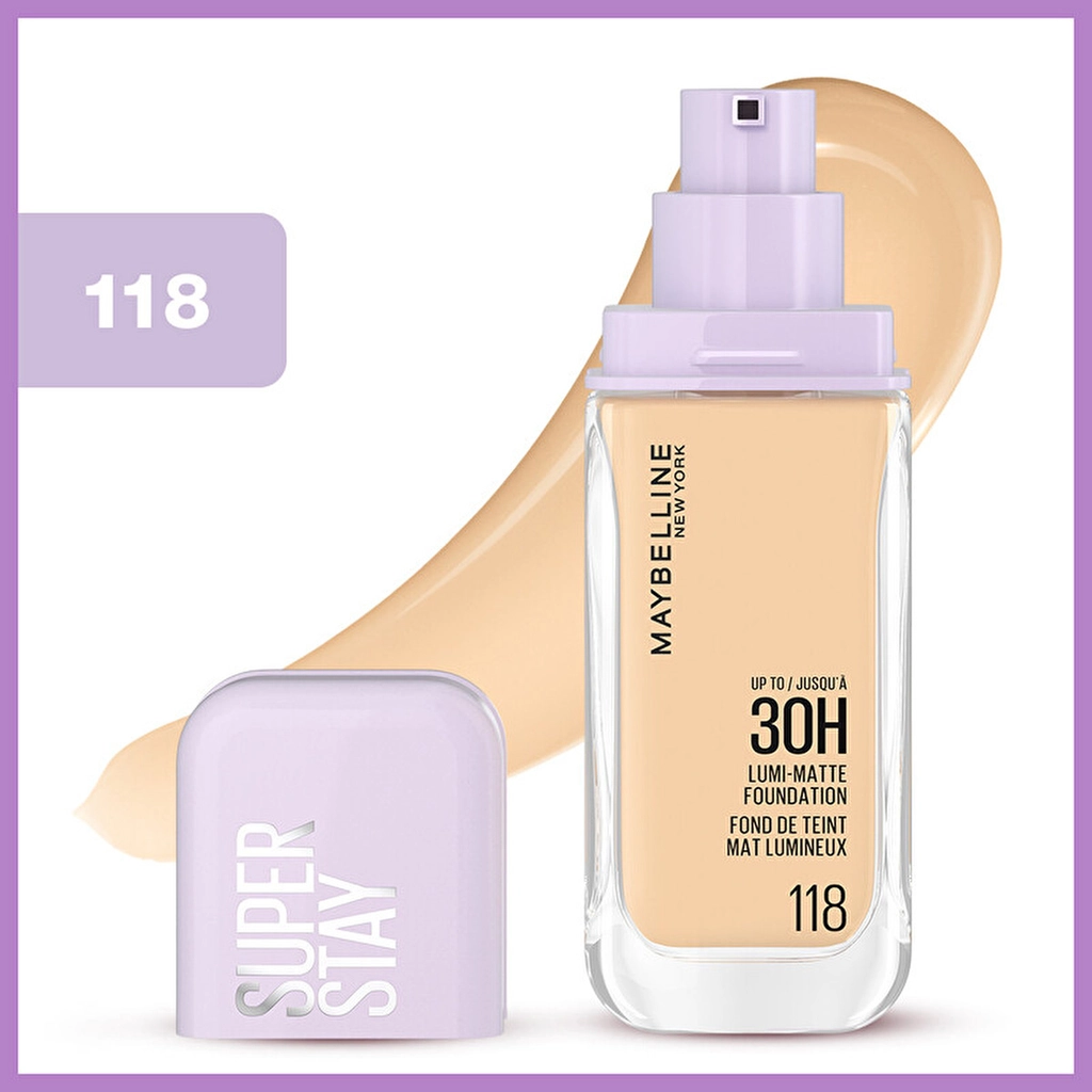 Maybelline كريم أساس سوبر ستاي لومي مات من مايبيلين نيويورك 118
