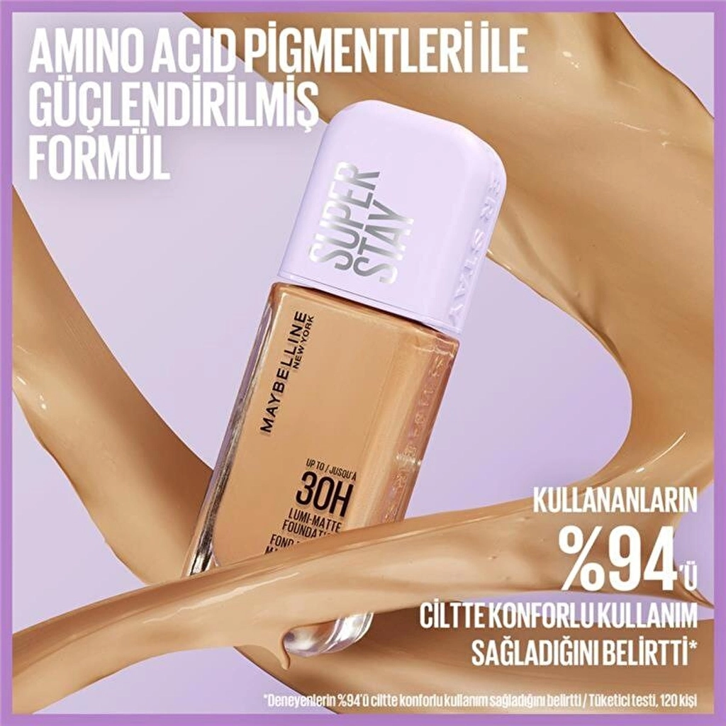 Maybelline كريم أساس سوبر ستاي لومي مات من مايبيلين نيويورك 129