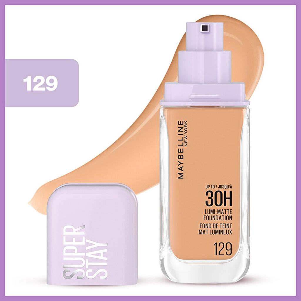 Maybelline كريم أساس سوبر ستاي لومي مات من مايبيلين نيويورك 129