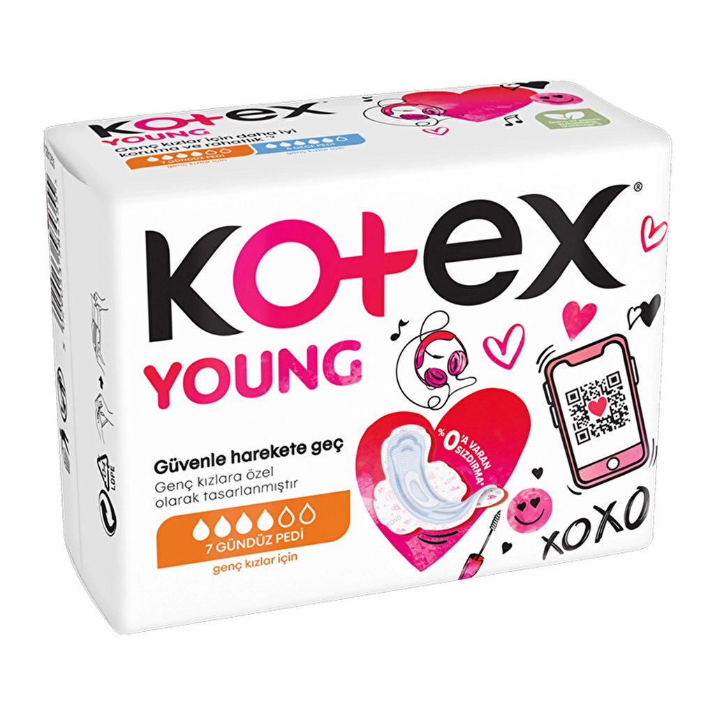 Kotex Young Girls' Daytime Pads - 6 Pack, Extra Absorbent