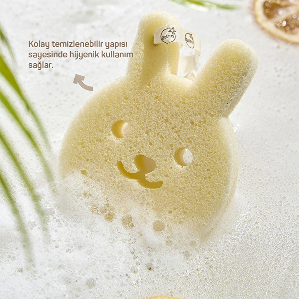 Губка для купания Balmy Rabbit для младенцев - ультрамягкая и гипоаллергенная