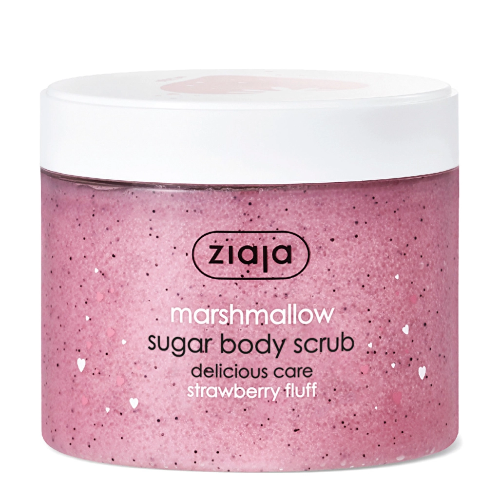 Ziaja Marshmallow Sugar Body Scrub 300ml - Soft, Nourishing Skin