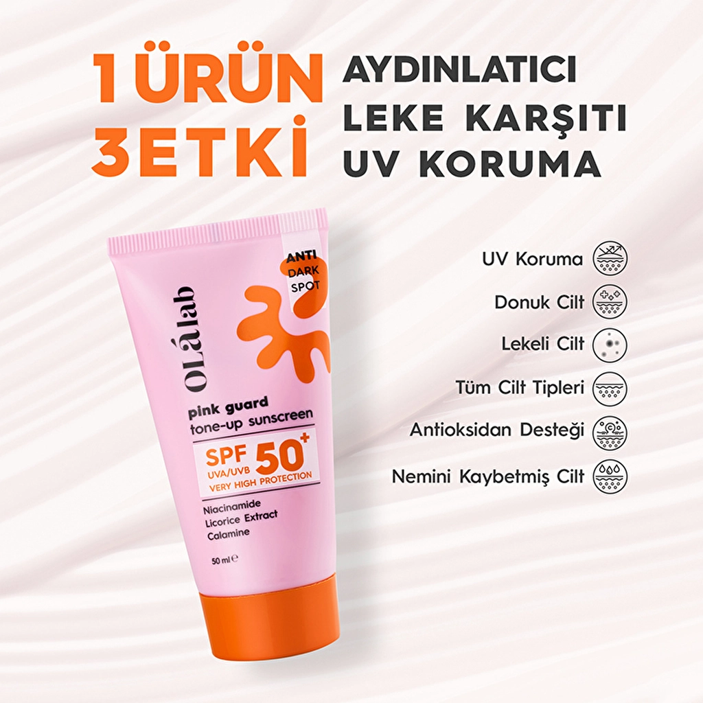 Солнцезащитный крем Olalab Pink Guard Tone Up 50 мл
