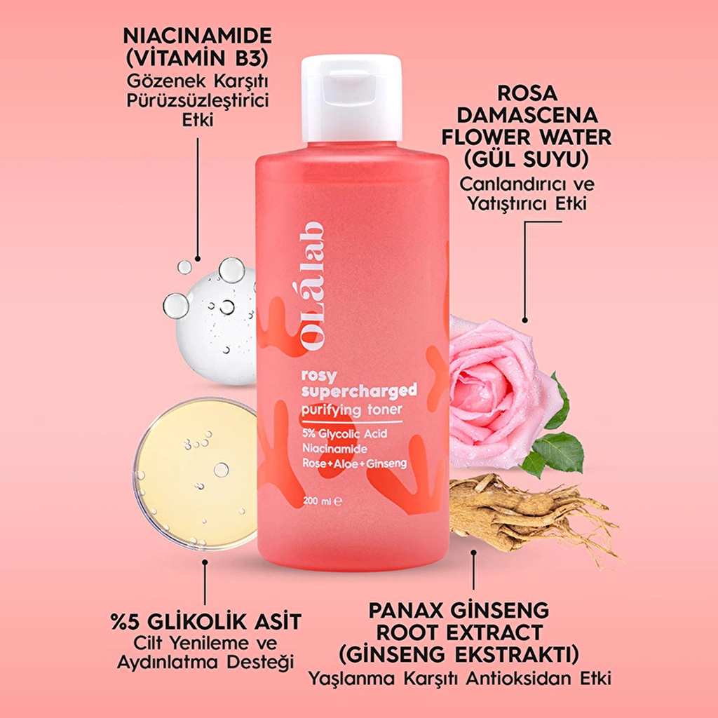 Olalab Tonic 200ml - Glykol-Säure Hauterneuerung &amp; Aufhellung