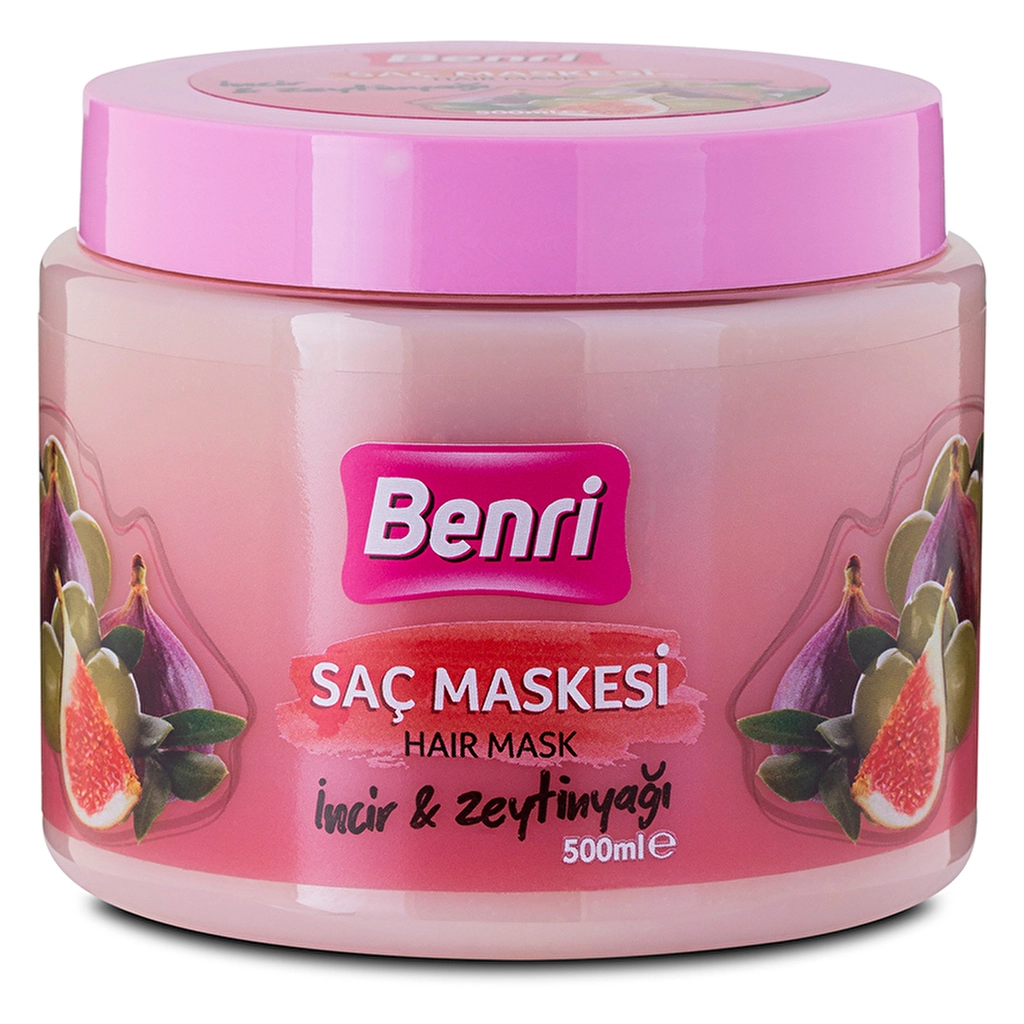 Benri Fig & Olive Oil Hair Mask 500ml - Moisturizing Care