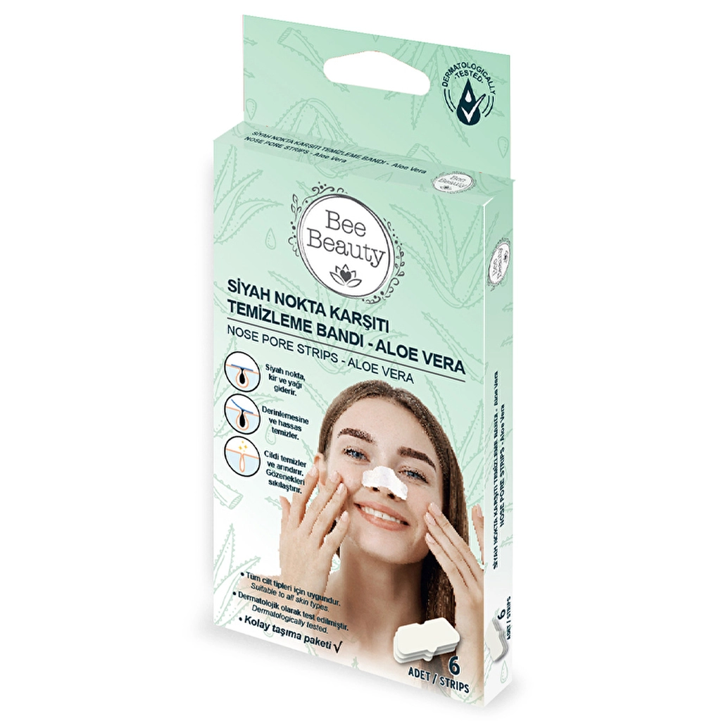 Bee Beauty Aloe Vera Blackhead Removal Strips 6-Pack